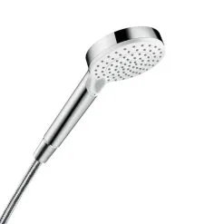 Hansgrohe Crometta - Alcachofa De Ducha Vario 100, 2 Chorros, Blanco/cromo 26330400