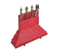 Hansgrohe Cuerpos De Montaje - Cuerpo Básico Para Grifos De Bañera De 4 Orificios Para Borde De Bañera 13444180