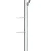 Hansgrohe Raindance - Conjunto De Ducha Select S 120, 3 Chorros, EcoSmart 9 L/min, Barra 1,50 M, Blanco/cromo 27647400