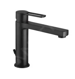 Paffoni Ringo - Grifo De Lavabo Con Desagüe 1 1/4, Negro Mate RIN073NO