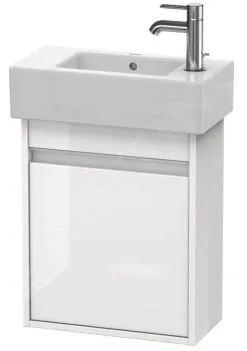 Duravit Ketho - Armario De Lavabo 550x450x225 Mm, 1 Puerta, Bisagras A La Derecha, Blanco Brillante KT6629R2222