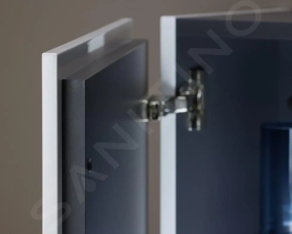 Duravit L-Cube - Armario Alto 1320x500x363 Mm, Izquierda, Blanco Brillante LC1179L2222 - Imagen 4