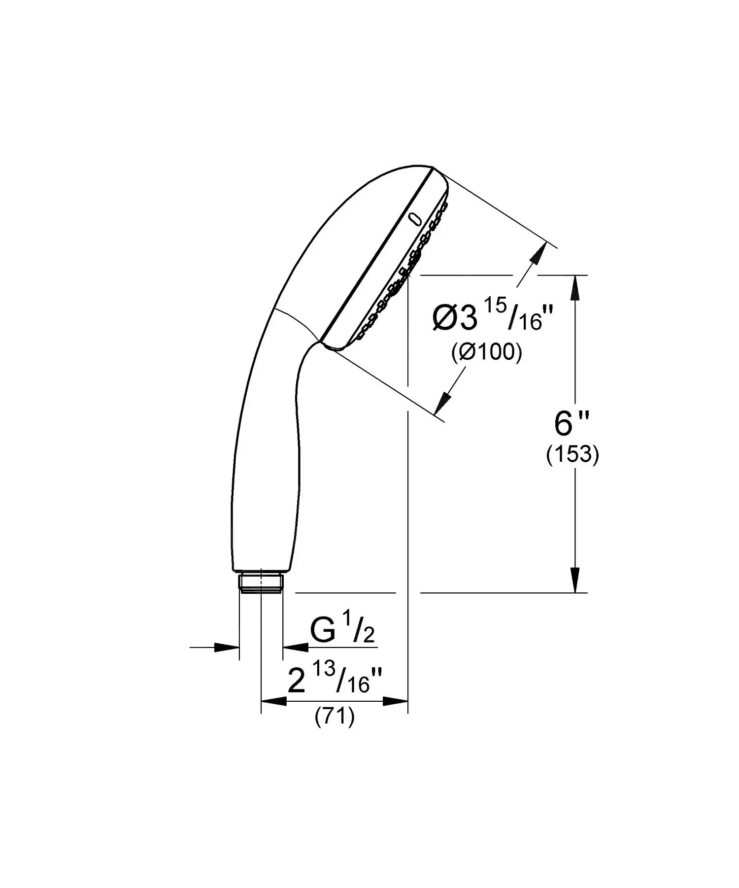 Grohe Tempesta New - Cabezal De Ducha, 4 Chorros, Cromo 28421002 - Imagen 2