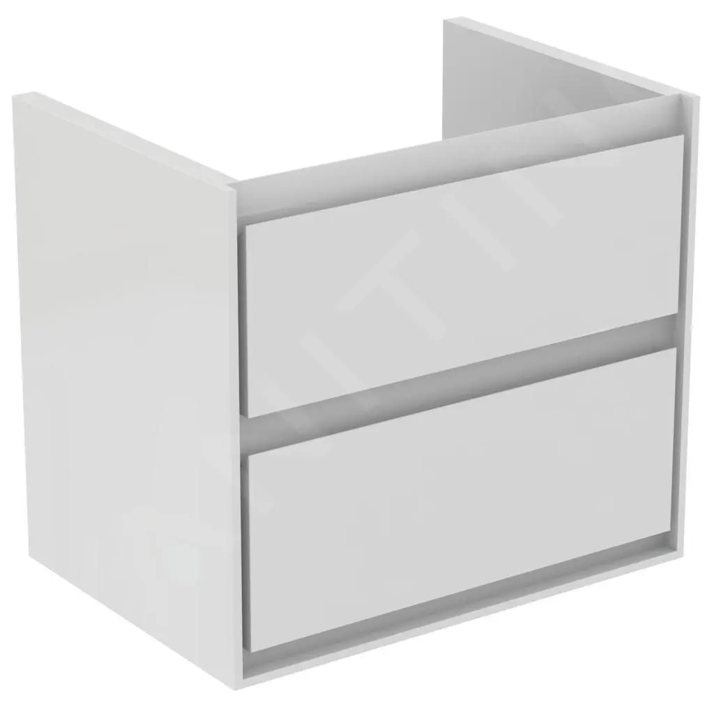 Ideal Standard Connect Air - Mueble De Lavabo 580x409x517 Mm, Blanco Brillante/blanco Mate Lacado E1605B2