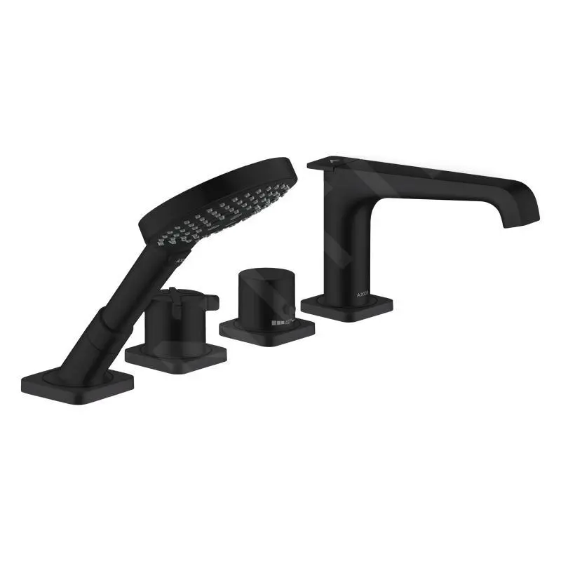 Axor Citterio E - Grifo Termostático Para Borde De Bañera, Instalación De 4 Orificios, Negro Mate 36410670