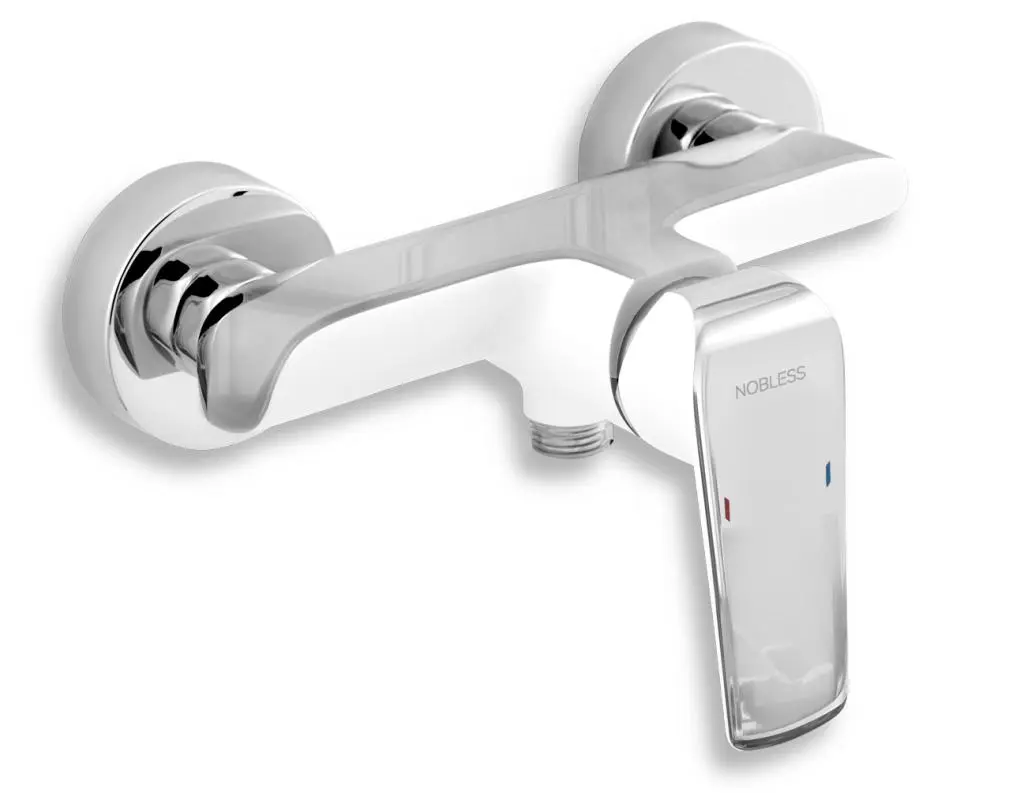 Novaservis Nobless Tina - Grifo De Ducha, Blanco/cromo 38061/1,1