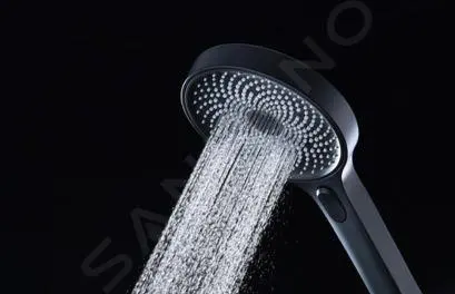 Kielle Aura - Conjunto De Ducha Con Termostato, 260 Mm, 3 Chorros, Negro/color Blanco 20602004 - Imagen 6