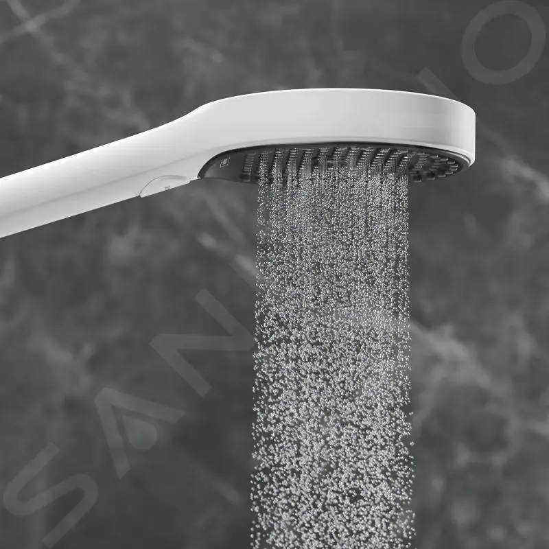 Hansgrohe Rainfinity - Alcachofa De Ducha 130, 3 Chorros, EcoSmart, Blanco Mate 26865700 - Imagen 5