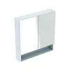 Geberit Selnova Square - Armario Con Espejo 850x588x175 Mm, 2 Puertas, Blanco Brillante 501.264.00.1