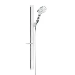 Hansgrohe Raindance Select S - Conjunto De Ducha 120, 3 Chorros, Barra De Ducha 900 Mm, Blanco/cromo 27648400