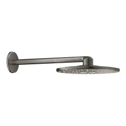 Grohe Rainshower SmartActive - Rociador De Ducha 310, Brazo De Ducha 430 Mm, 2 Chorros, Hard Graphite Cepillado 26475AL0