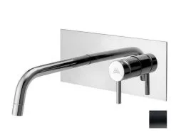 Paffoni Light - Grifo Empotrado Con Cuerpo De Montaje, Negro Mate LIG105NO