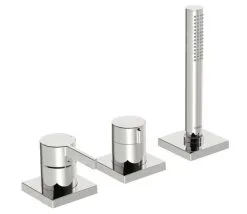 Hansa Loft - Grifo Para Borde De Bañera De 3 Orificios, Cromo 57799483