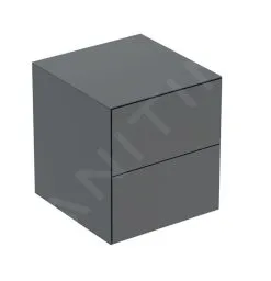 Geberit ONE - Armario Lateral 45x49x47 Cm, 2 Cajones, Lava 505.077.00.3