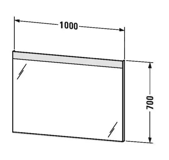 Duravit Espejos - Espejo 1000x700 Mm, Con Iluminación LED Y Con Calefacción LM7857D00000000 - Imagen 2