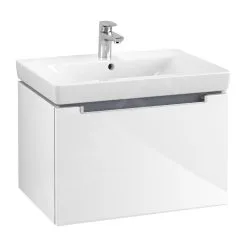 Villeroy & Boch Subway 2.0 - Mueble De Lavabo, 637x420x454 Mm, 1 Cajón, Glossy White A68800DH