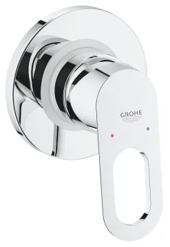 Grohe BauLoop - Grifo De Ducha Empotrado, Con Cuerpo De Montaje, Cromo 29042000