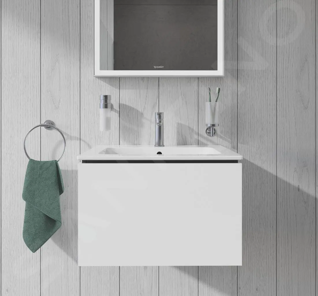 Duravit L-Cube - Armario De Lavabo 400x620x481 Mm, 1 Cajón, Blanco Brillante LC614002222 - Imagen 3