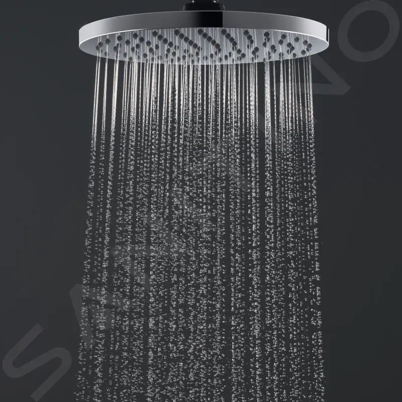 Hansgrohe Vernis Blend - Conjunto De Ducha Showerpipe 200 Reno, EcoSmart, Negro Mate 26099670 - Imagen 5