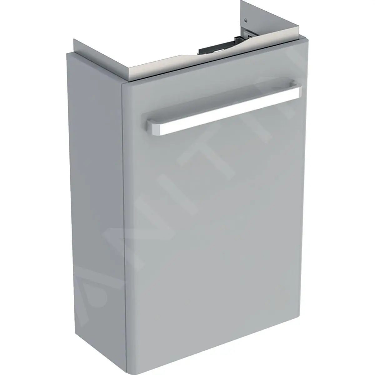 Geberit Selnova Compact - Mueble De Lavabo, 408x231x605 Mm, 1 Puerta, Gris Claro 501.925.42.1