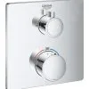 Grohe Grohtherm - Grifo Empotrado Termostático De Ducha, Cromo 24078000