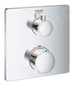 Grohe Grohtherm - Grifo Empotrado Termostático De Ducha, Cromo 24078000