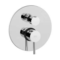 Paffoni Light - Grifo Empotrado De Ducha Con Conmutador, 3 Salidas, Cromo LIG019CR