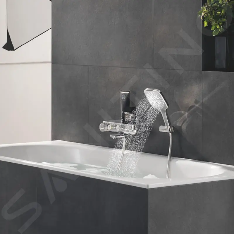 Grohe Rainshower SmartActive Cube - Conjunto De Alcachofa De Ducha 130 9,5 L/min, 3 Chorros, Soporte Y Mangueras, Cromo 26588000 - Imagen 7