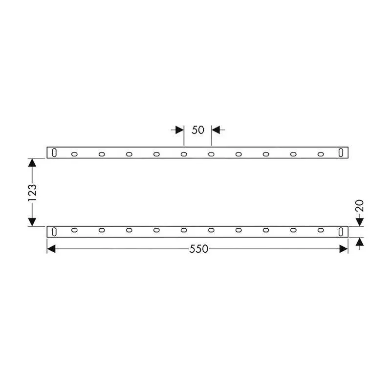 Hansgrohe Accesorios - Juego De Guías De Montaje Para IBox Universal 96615000 - Imagen 2