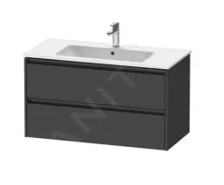 Duravit Ketho.2 - Mueble De Lavabo 550x1010x480 Mm, 2 Cajones, Grafito Mate K25264049490000
