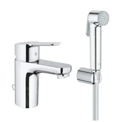 Grohe BauEdge - Grifo De Lavabo Con Ducha De Bidé, Cromo 23757000