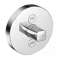 Kludi Push - Grifo Empotrado Para 2 Dispositivos, Cromo 387120538