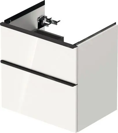 Duravit D-Neo - Mueble De Lavabo 634x625x452 Mm 2 Cajones, Blanco Brillante DE435402222 - Imagen 3