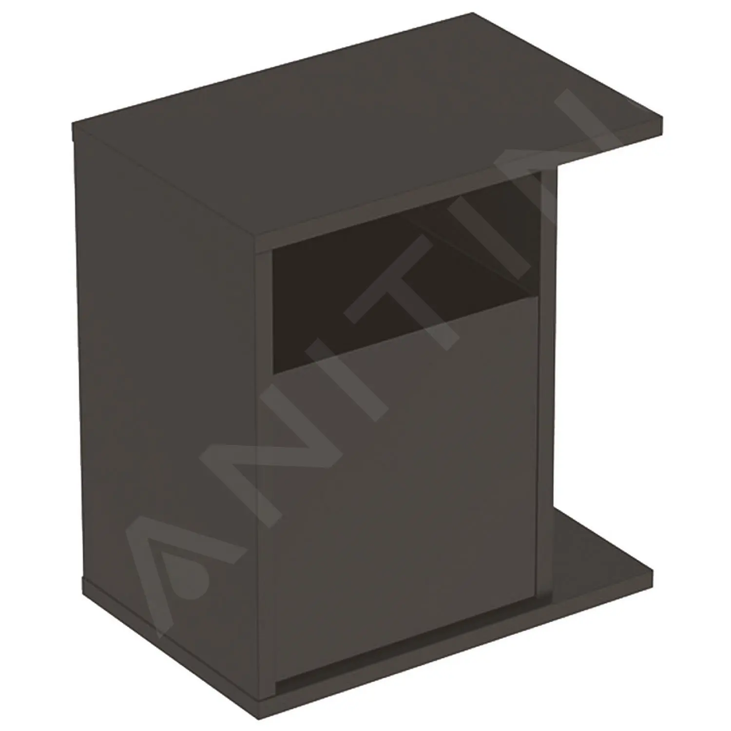 Geberit ICon - Estante Lateral 370x400x273 Mm Con Compartimento, Lava 841238000