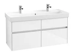 Villeroy & Boch Collaro - Mueble De Lavabo 1154x546x444 Mm, 4 Cajones, Glossy White C01200DH