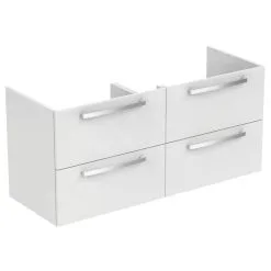 Ideal Standard Tempo - Mueble Bajo El Lavabo Doble 1200 Mm, Blanco Brillante E0539WG