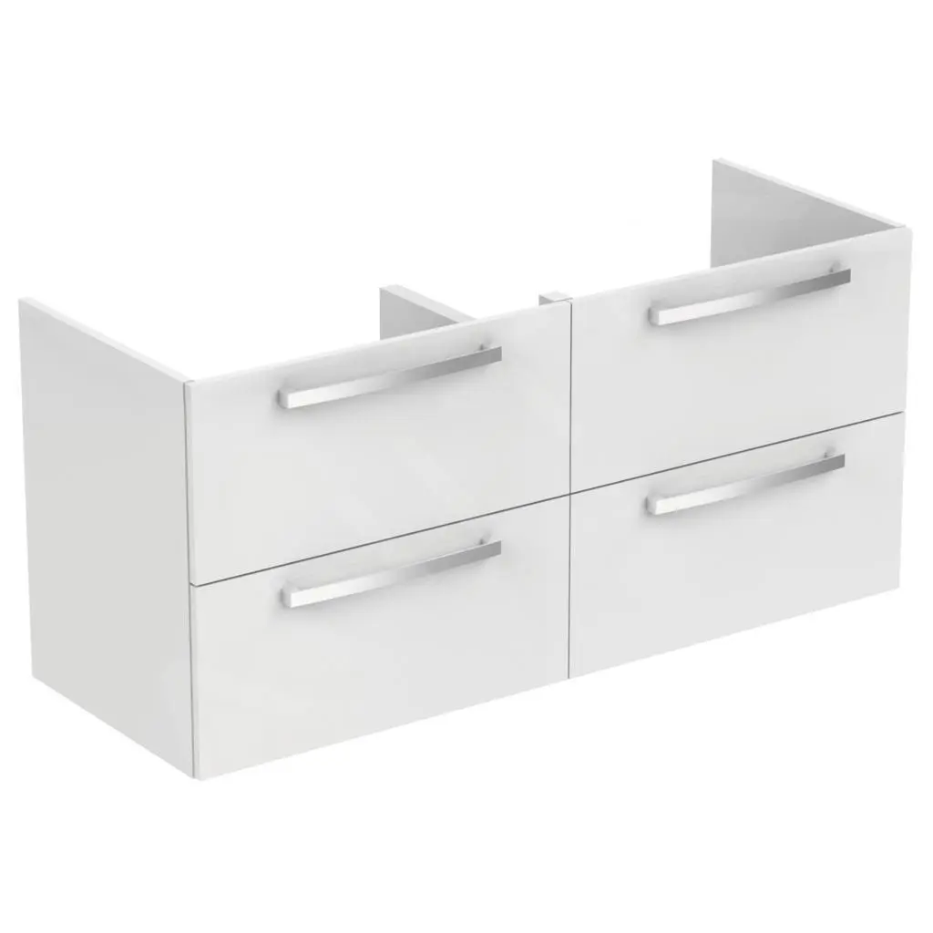 Ideal Standard Tempo - Mueble Bajo El Lavabo Doble 1200 Mm, Blanco Brillante E0539WG