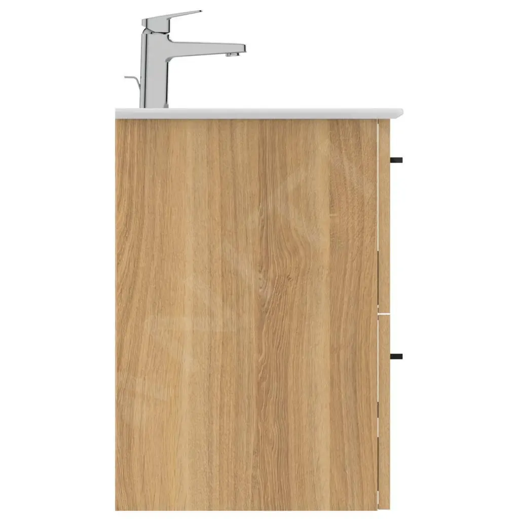 Ideal Standard I.Life A - Mueble Bajo Lavabo, 800x440x630 Mm, 2 Cajones, Roble T5256NX - Imagen 5
