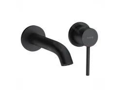 Kludi Bozz - Grifo Empotrado De Lavabo De 2 Orificios, Negro Mate 382443976