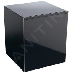 Geberit Acanto - Armario Lateral 450x520 Mm Con Cajón, Negro 500.618.16.1