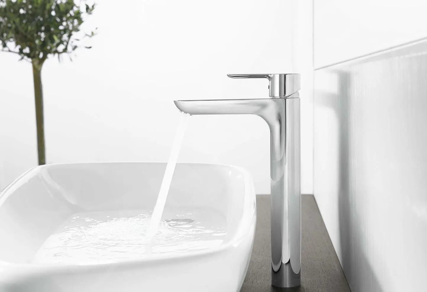 Hansa Ligna - Grifo Monomando De Lavabo, Cromo 06032203 - Imagen 3