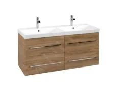 Villeroy & Boch Avento - Mueble De Lavabo, 1180x514x452 Mm, 4 Cajones, Oak Kansas A89300RH