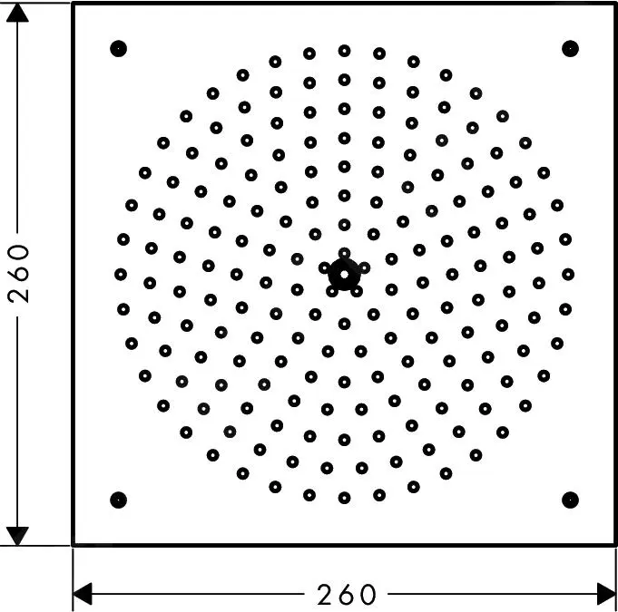 Hansgrohe Raindance - Rociador De Ducha 260 Mm, Cromo 26472000 - Imagen 2
