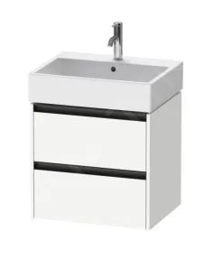 Duravit Ketho.2 - Mueble De Lavabo 549x584x460 Mm, 2 Cajones, Blanco Mate K25275018180000