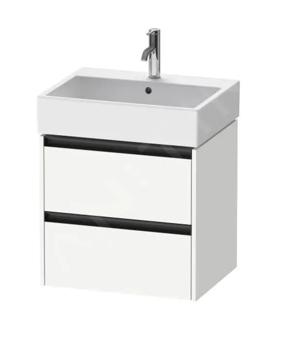 Duravit Ketho.2 - Mueble De Lavabo 549x584x460 Mm, 2 Cajones, Blanco Mate K25275018180000