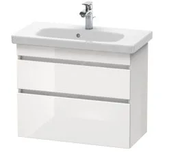 Duravit DuraStyle - Armario De Lavabo Compact, 610x730x368 Mm, 2 Cajones, Blanco Brillante DS649902222