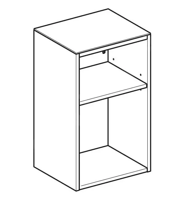 Geberit Smyle Square - Mueble Lateral, Abierto, Nuez De Pecán 500.358.JR.1 - Imagen 3