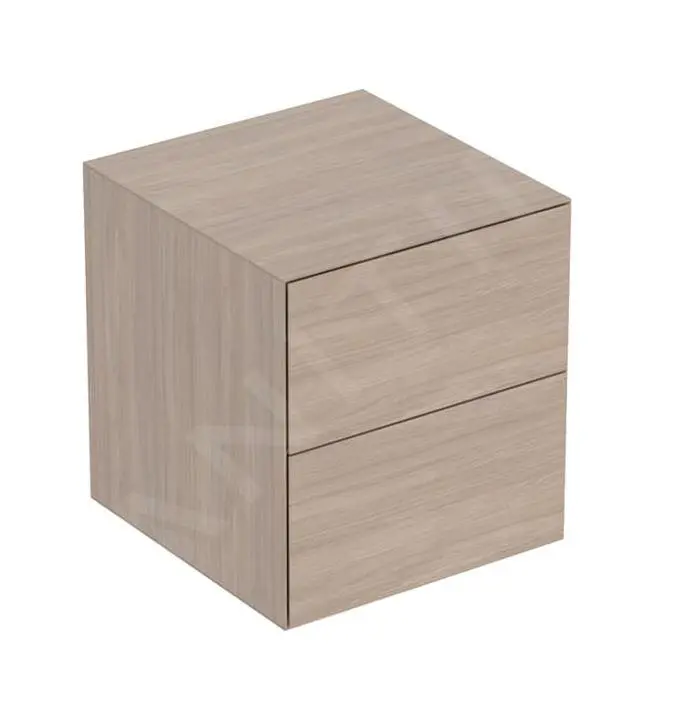 Geberit ONE - Armario Lateral 45x49x47 Cm, 2 Cajones, Roble 505.077.00.5