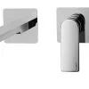 Paffoni Tango - Grifo Empotrado De Lavabo, Con Cuerpo De Montaje, 2 Orificios, Acero Inoxidable TA105ST70