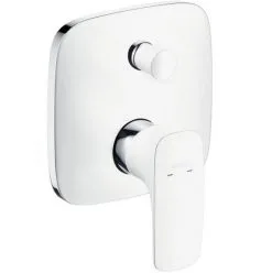 Hansgrohe PuraVida - Grifo Monomando Empotrado De Bañera, Blanco/cromo 15447400